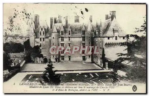 Cartes postales Langeais Le chateau