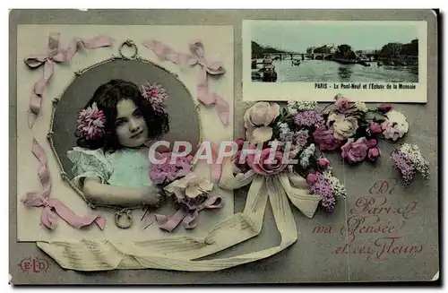 Ansichtskarte AK Paris Enfant Le pont neuf et l&#39ecluse de la Monnaie