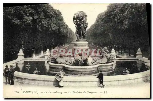 Cartes postales Paris Le Luxembourg La fontaine de Carpeaux