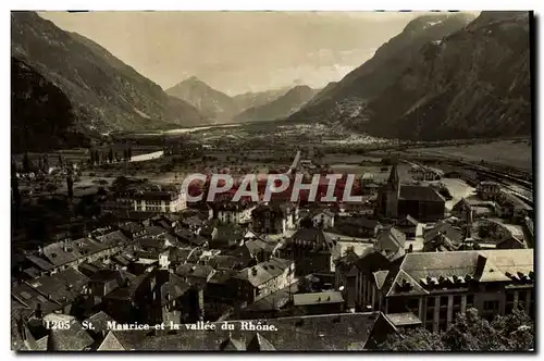 Cartes postales moderne St Maurice et la Vallee du Rhone