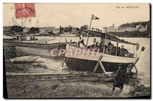 Cartes postales Meulan Bateau