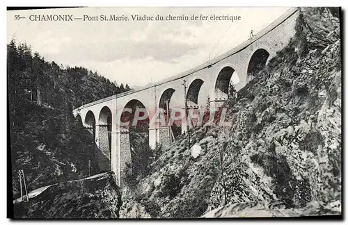 Ansichtskarte AK Chamonix Pont St Marie Viaduc du Chemin de Fer electrique