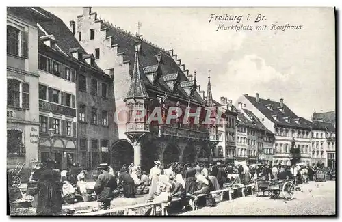 Cartes postales Freiburg Br Marktplatz mit Kaufhaus
