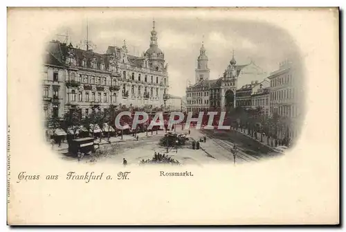 Cartes postales Gruss aus Frankfurt am M Rossmarket