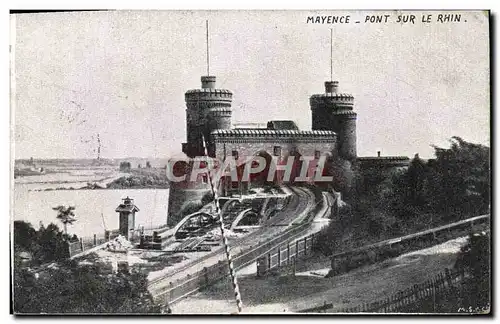 Cartes postales Mayence Pont Sur Le Rhin
