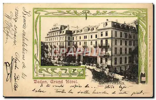 Cartes postales Baden Grand Hotel