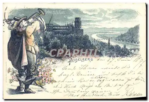 Cartes postales Heidelberg Carte 1897