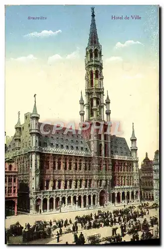 Cartes postales Bruxelles Hotel de Ville