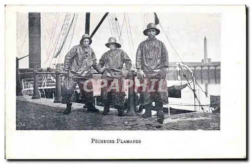 Cartes postales Pecheurs Flamands Peche Pecheur