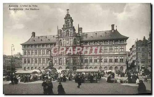 Cartes postales Anvers L&#39hotel de ville Marche