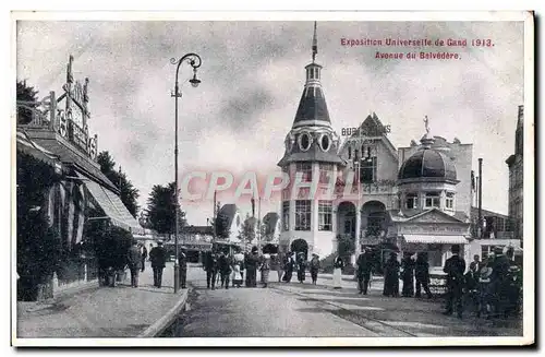 Cartes postales Exposition Universeite de Gand 1913 Avenue du Belvedere