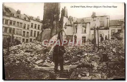 Cartes postales Le Grand Place Namur Militaria