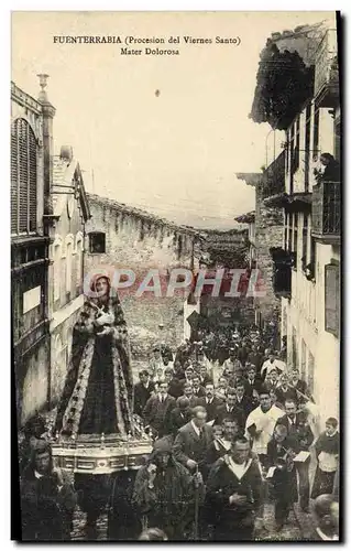 Cartes postales Fuenterrabia Master Dolorosa Procession del Viernes Santo