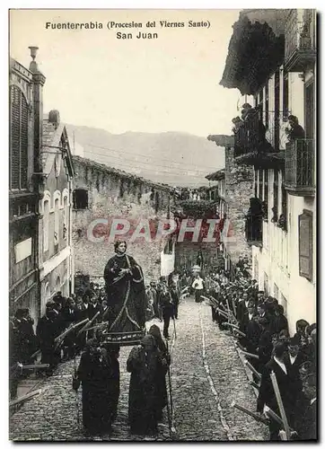 Cartes postales Fuenterrabia San Juan Procession del Viernes Santo