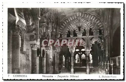 Cartes postales Cordoba Mezquita Segundo Mihrad