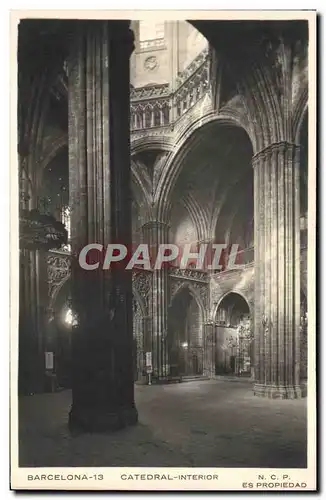 Cartes postales Barcelona Catedral Interior