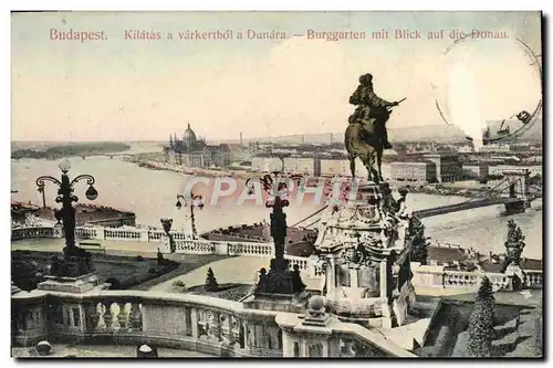 Cartes postales Budapest Kilatas a vakertbol a Dunara