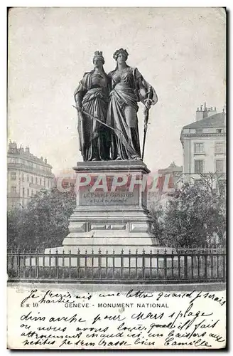 Cartes postales Geneve Monument National