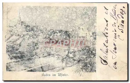 Cartes postales Baden im Ufinter Carte 1899