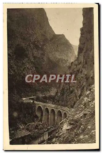 Ansichtskarte AK Gorges du Chabet El Akra Le pont et la maison cantonniere