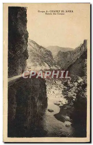 Cartes postales Gorges du Chabet El Akra Entree des gorges
