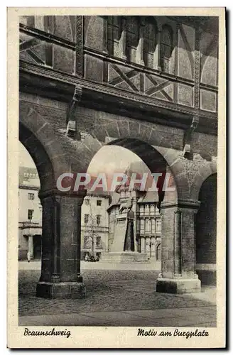 Cartes postales Braunschweig Motiv Am Burgplatz