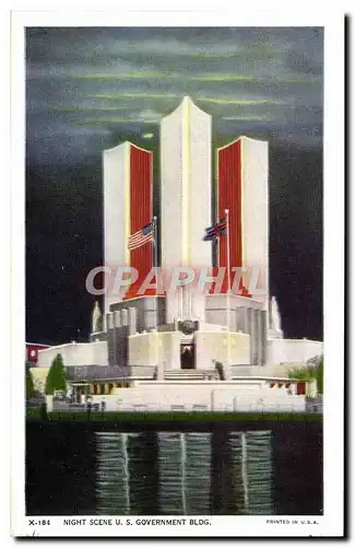 Cartes postales Night Scene US Government Bldg