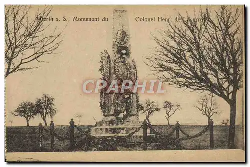 Cartes postales Worth A S Monument Du Colonel Henri De Lacarre