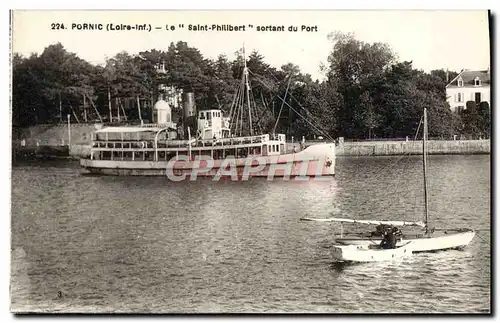 Cartes postales Pornic Le Saint Philibert Sortant Du Port Bateau