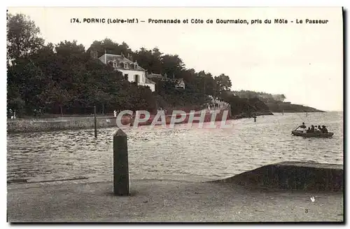 Cartes postales Pornic Promenade Et Cote De Gourmalon Pris Du Mole Le Passeur