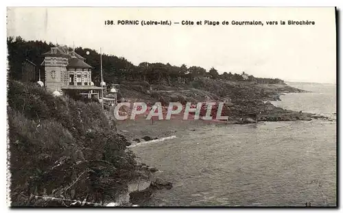 Cartes postales Pornic Cote Et Plage De Gourmalon Vers La Birochere