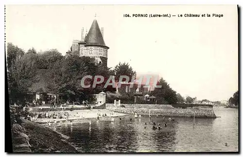 Cartes postales Pornic Le Chateau Et La Plage