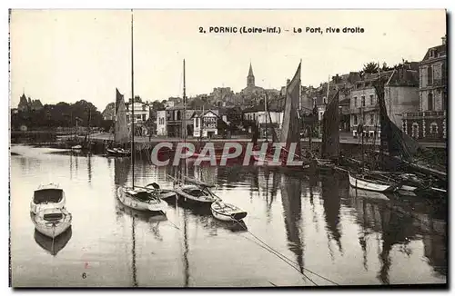 Cartes postales Pornic Le Port Rive Droite Bateaux