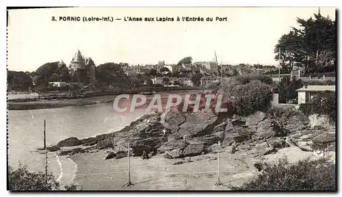 Ansichtskarte AK Pornic L&#39Anse Aux Lapins A l&#39entree Du Port