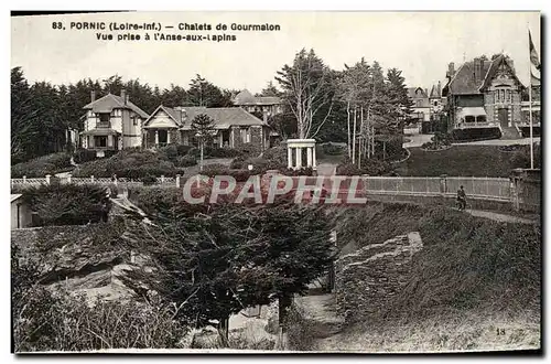 Cartes postales Pornic Chalets De Gourmalon Vue Prise A l&#39anse Aux lapins