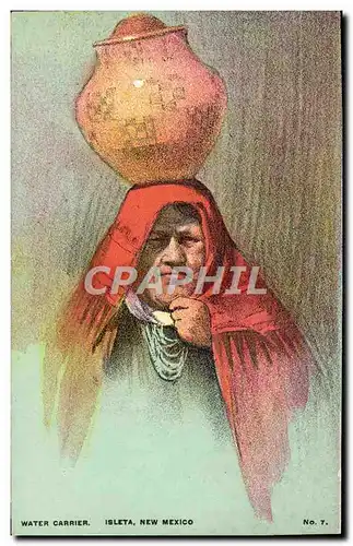 Cartes postales Water Carrier Isleta New Mexico Folklore