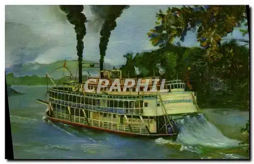Cartes postales An Old Fashioned Mississippi River Stern Wheeler New Orleans Bateau