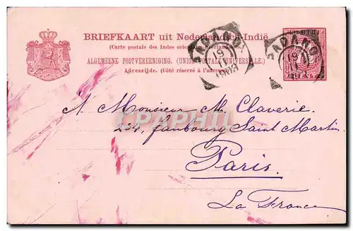 Entier postal Indes neerlandaises Indonesie