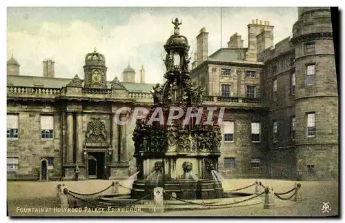 Cartes postales Fountain At Holyrood Palace Edinburgh