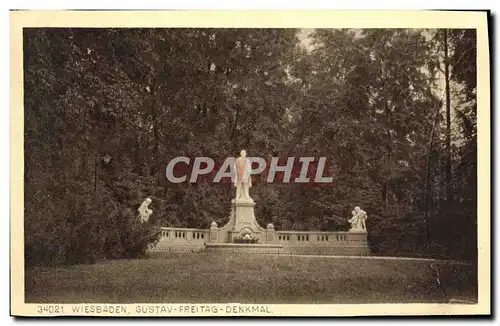 Cartes postales Wiesbaden Gustav Freitag Denkmal