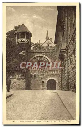 Cartes postales Wiesbaden Heidenmaure Mit Rumertor