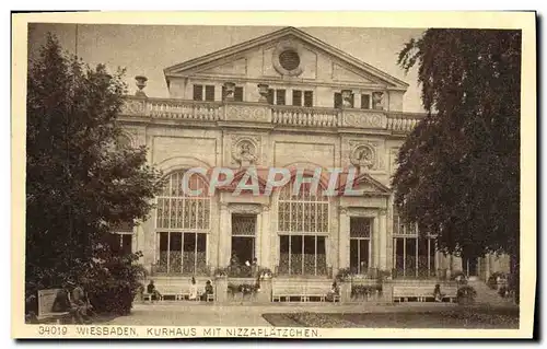 Cartes postales Wiesbaden Kurhaus Mit Nizzaplatzchen