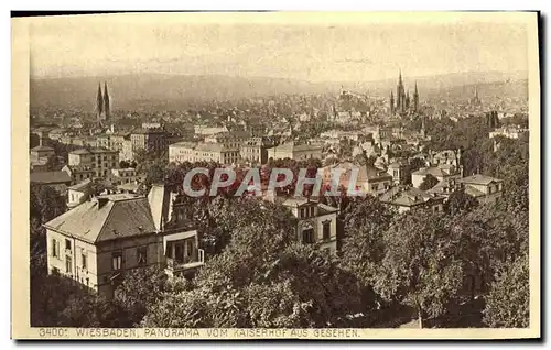 Cartes postales Wiesbaden Panorama Vom Kaiserrof Aus Gesehen