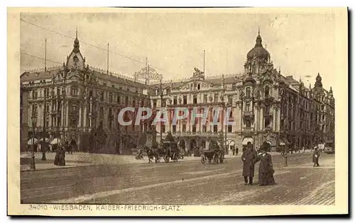 Cartes postales Wiesbaden Kaiser Friedrich Platz