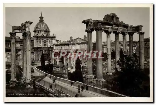 Ansichtskarte AK Roma Foro Romano templo di Saturno