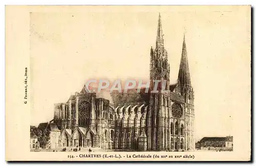 Cartes postales Chartres La Cathedrale