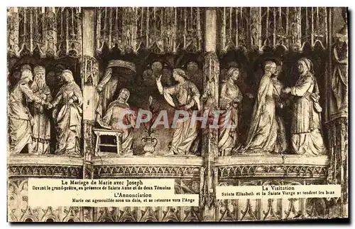 Cartes postales Chartres Le Marriage De Marie Avec Joseph Devant Le Grand Pretre