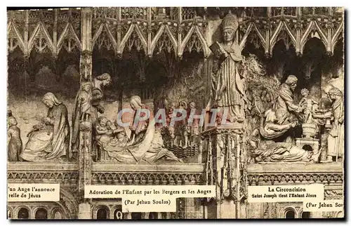 Cartes postales Chartres Adoration De l&#39Enfant Par Les bergers Et Les Anges