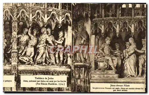 Ansichtskarte AK Chartres Trahison De Judas Jesus Embrasse Par Judas