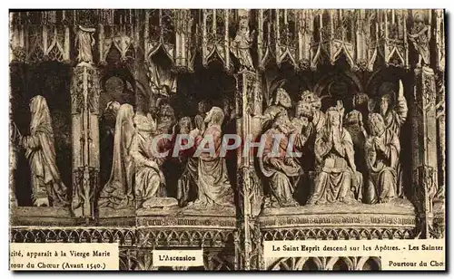 VINTAGE POSTCARD Chartres Appears With the Virgin Mary Of the Chorus the Climbing the Saint Spirit G